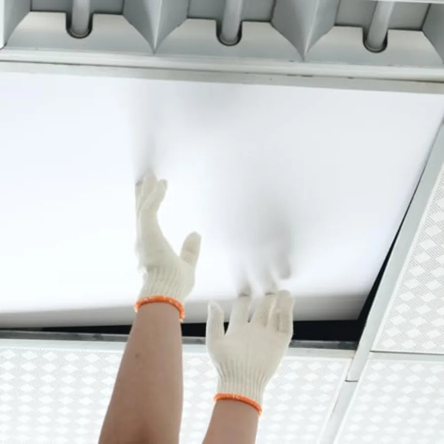 12-Pack White Ceiling Panel 2Feet x 2Feet 24in x 24in Waterproof and Fireproof PVC Smooth Drop Ceiling Tile
12-Pack White Ceiling Panel 2Feet x 2Feet 24in x 24in Waterproof and Fireproof PVC Smooth Drop Ceiling Tile