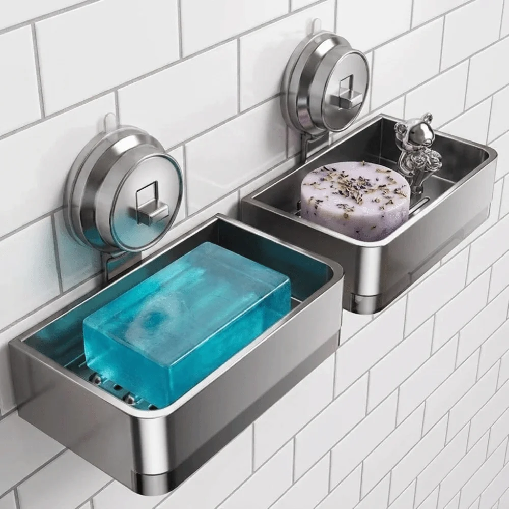 Suction Cup Wall Mounted Soap Box Waterproof Modern Bathroom Soap Holder convenient Quick Drain No-Drill Soap Dish Bathroom
Suction Cup Wall Mounted Soap Box Waterproof Modern Bathroom Soap Holder convenient Quick Drain No-Drill Soap Dish Bathroom
