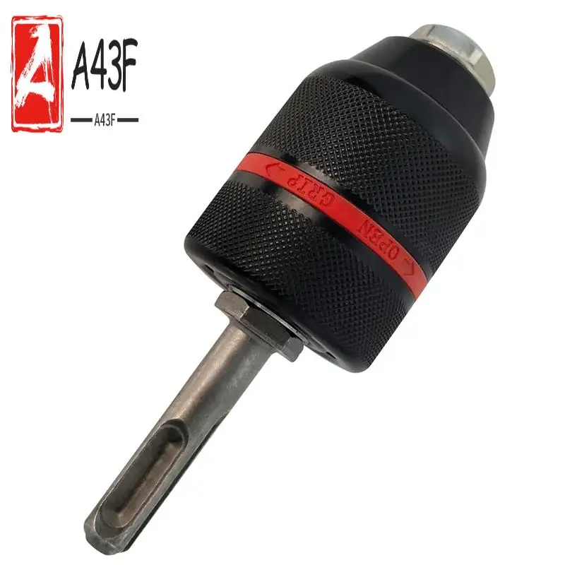 A43F-Keyless Drill Chuck With SDS Plus Adaptor For 1/2 In Change Self-Tighten Drill Chuck, 3-Jaw SDS Chuck Adapter
A43F-Keyless Drill Chuck With SDS Plus Adaptor For 1/2 In Change Self-Tighten Drill Chuck, 3-Jaw SDS Chuck Adapter