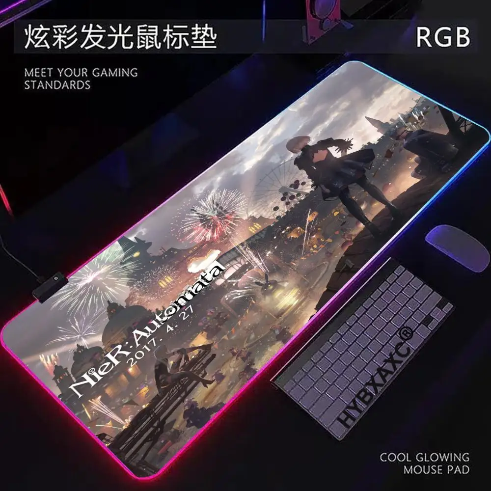 RGB LED HD E-sports Pretty NieRAutomata 2B Mouse Pad Large Rubber Tablepad PC Game Mousepad Laptop Deskmat Computer Keyboard Mat
RGB LED HD E-sports Pretty NieRAutomata 2B Mouse Pad Large Rubber Tablepad PC Game Mousepad Laptop Deskmat Computer Keyboard Mat