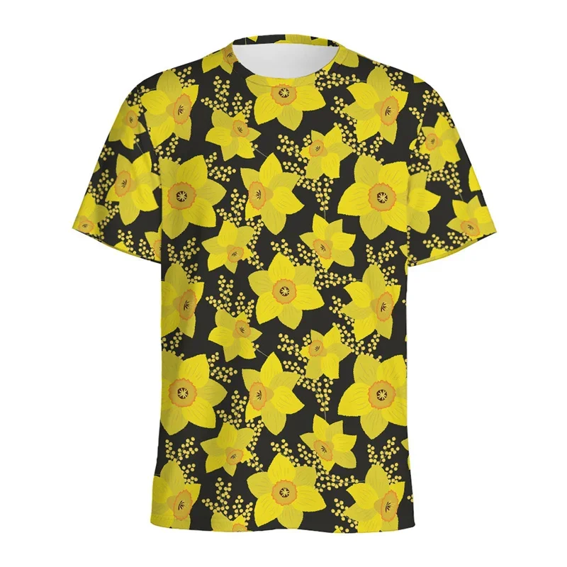Colorful 3D Printed Daffodil Flower T Shirt for Men Summer Floral Pattern T-Shirt Casual Oversized Short Sleeves O-neck Tees
Colorful 3D Printed Daffodil Flower T Shirt for Men Summer Floral Pattern T-Shirt Casual Oversized Short Sleeves O-neck Tees