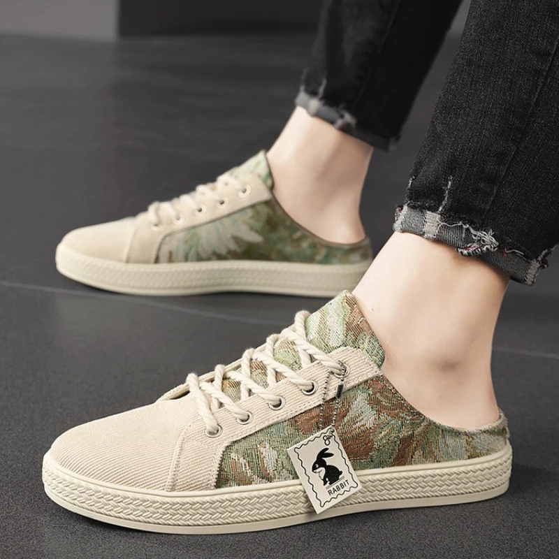 Men's Casual Slippers Thick-soled Comfortable Walking Shoe Fashion Closed-toe Half-slip Shoes for Men Summer Breathable Loafers
Men's Casual Slippers Thick-soled Comfortable Walking Shoe Fashion Closed-toe Half-slip Shoes for Men Summer Breathable Loafers