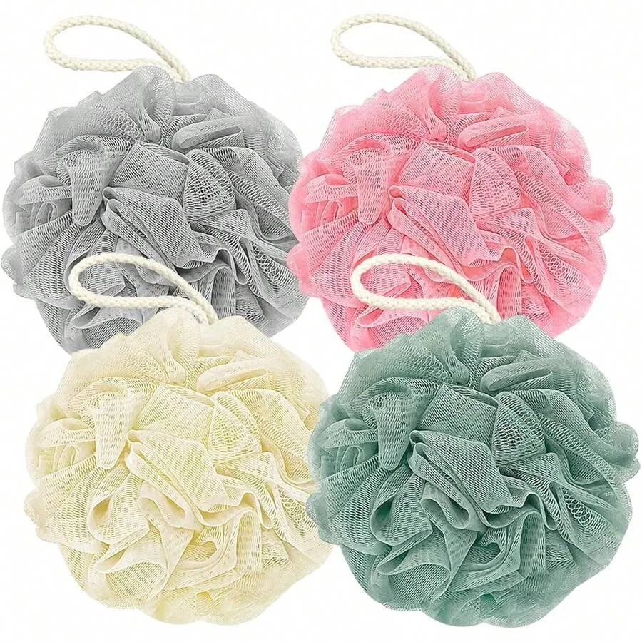 Rnoafmu Shower Loofah Bath Spon, 60G Loofah Exfoliating Bodcrubber, 4 Color Mesh Shower Pouf Balls For Body Wash Pink Green Whi
Rnoafmu Shower Loofah Bath Spon, 60G Loofah Exfoliating Bodcrubber, 4 Color Mesh Shower Pouf Balls For Body Wash Pink Green Whi