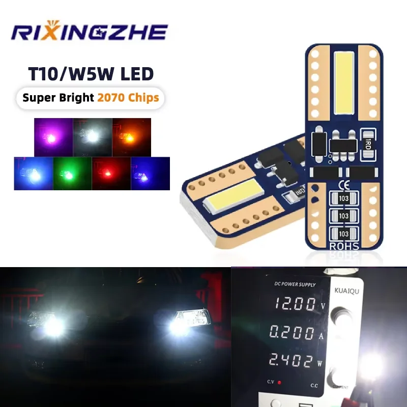 2/10PCS T10 W5W Signal Lamp 2070 2SMD Led Canbus W5W 6000K bulb 168 194 Car Interior Light Auto super bright Reading Lamp white
2/10PCS T10 W5W Signal Lamp 2070 2SMD Led Canbus W5W 6000K bulb 168 194 Car Interior Light Auto super bright Reading Lamp white