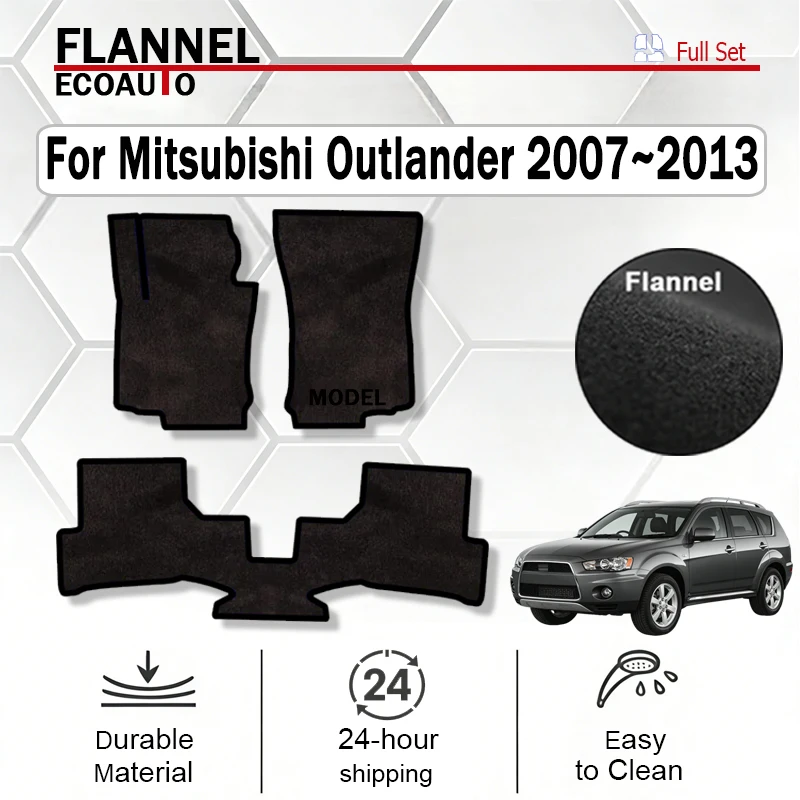 Автомобильные коврики ECOAUTO из фланели для Mitsubishi Outlander 2007~2013, Peugeot 4007, черные
Автомобильные коврики ECOAUTO из фланели для Mitsubishi Outlander 2007~2013, Peugeot 4007, черные
