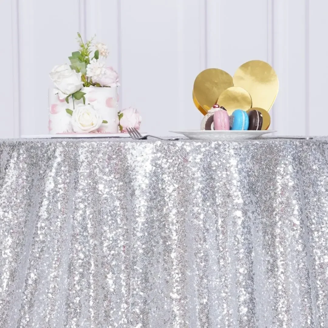 Round Solid Color Tablecloth Wedding Banquet Decor Cloth Art Sequin Table Cover for Party Cake Dessert Table Exhibition Events
Round Solid Color Tablecloth Wedding Banquet Decor Cloth Art Sequin Table Cover for Party Cake Dessert Table Exhibition Events