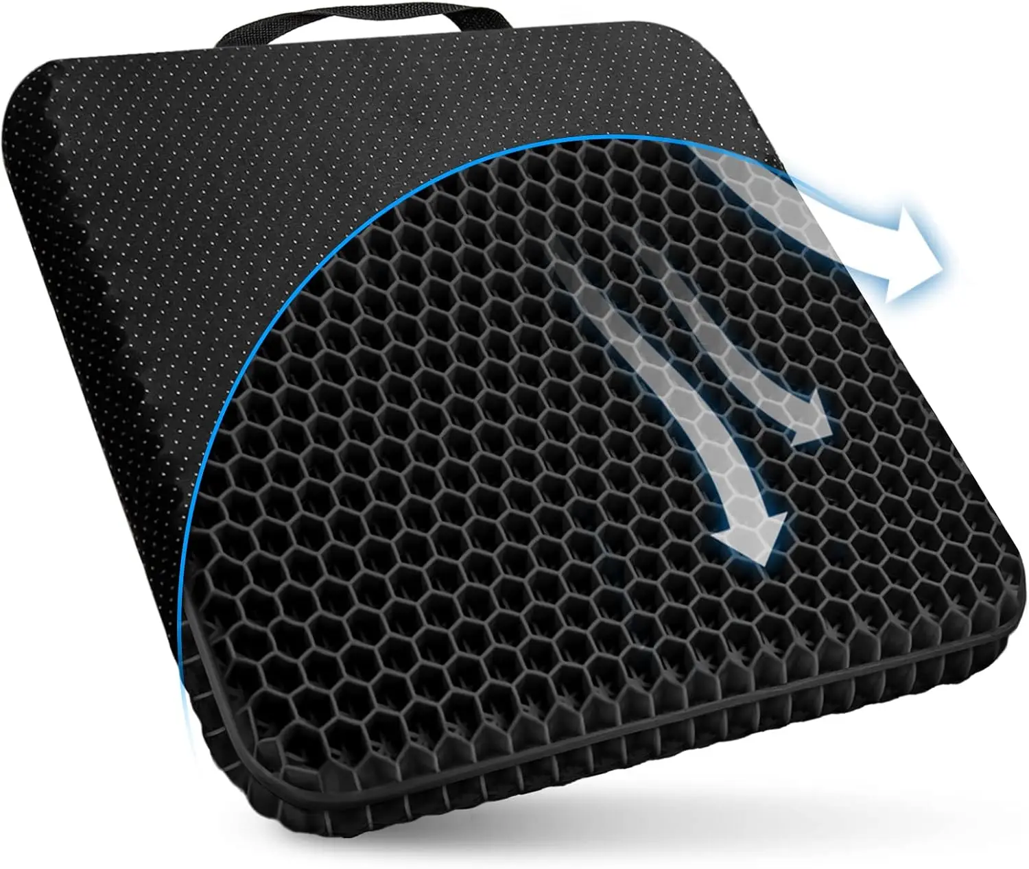 Gel Seat Cushion for Long Sitting, Double Thick Honeycomb Chair Cushion with Non-Slip Cover for Office Car Wheelchair, Relief
Gel Seat Cushion for Long Sitting, Double Thick Honeycomb Chair Cushion with Non-Slip Cover for Office Car Wheelchair, Relief