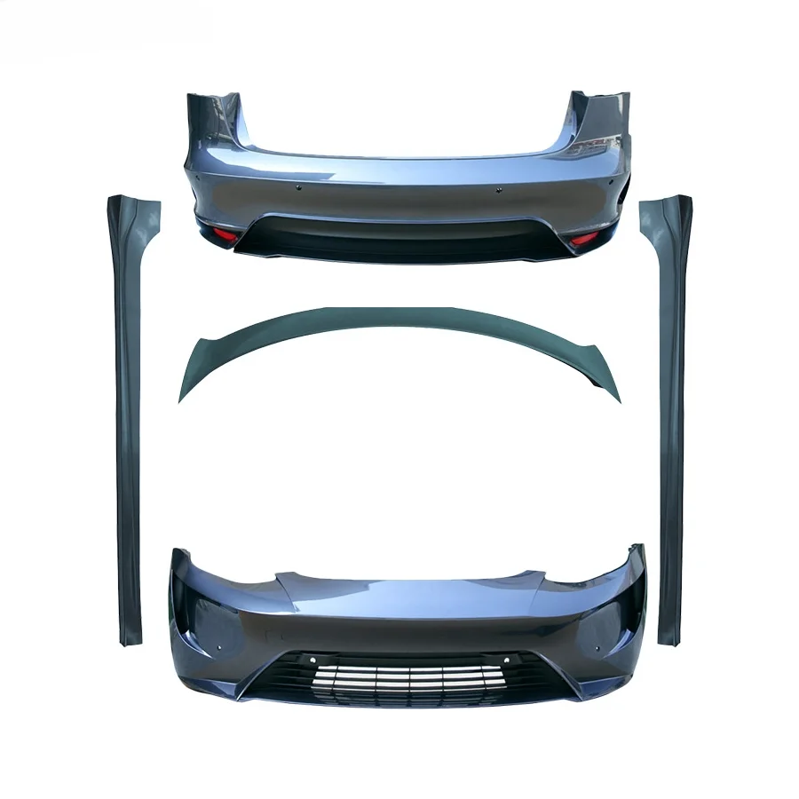 ABS material Car Front Bumper Rear Bumper Assembly Side Skirts Dark Shark Star Style Body Kits For Tesla Model 3 2019-2022
ABS material Car Front Bumper Rear Bumper Assembly Side Skirts Dark Shark Star Style Body Kits For Tesla Model 3 2019-2022