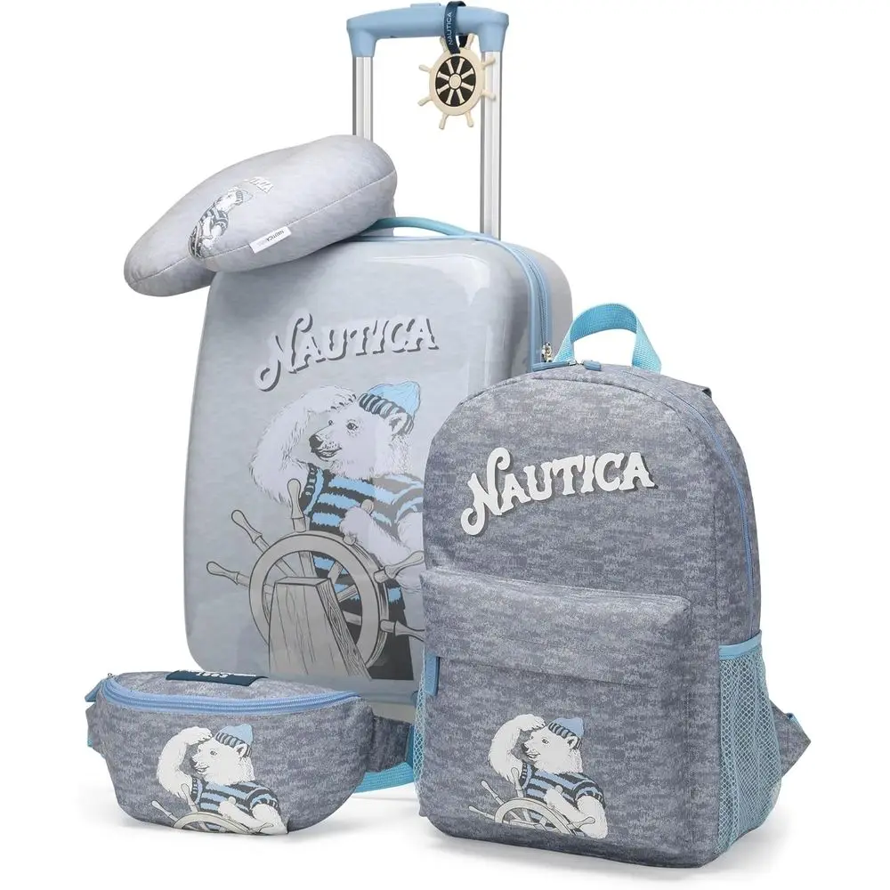 5 Piece Kids Travel Set 18 Inch Hardside Spinner Wheels Rolling Carry On Luggage Suitcase
5 Piece Kids Travel Set 18 Inch Hardside Spinner Wheels Rolling Carry On Luggage Suitcase