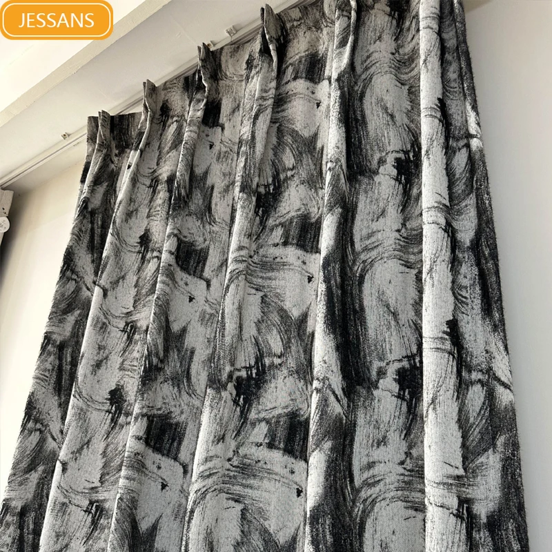 New Plush Black and White Antique Jacquard Thickened Blackout Curtains for Living Room Bedroom French Window Balcony Window
New Plush Black and White Antique Jacquard Thickened Blackout Curtains for Living Room Bedroom French Window Balcony Window