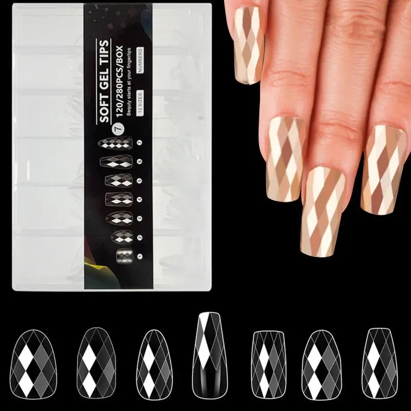 Professional Fake Nails 280PCS Box Almond Oval Coffin Square Shape Nail Extension Kit for Easy Home or Salon Manicure Design
Professional Fake Nails 280PCS Box Almond Oval Coffin Square Shape Nail Extension Kit for Easy Home or Salon Manicure Design