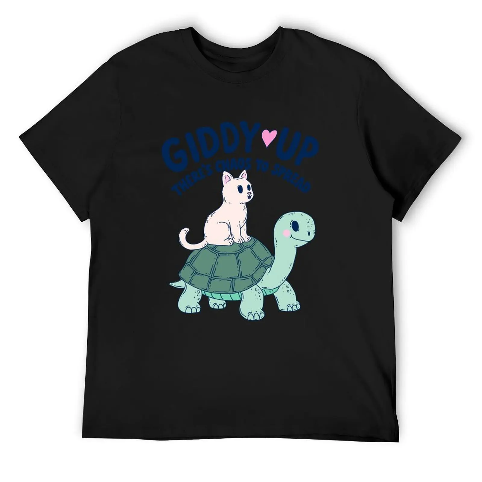 Giddy Up Chaos Crew – Cat on Turtle T-Shirt graphic shirts boys whites luxury designer mens t shirts pack
Giddy Up Chaos Crew – Cat on Turtle T-Shirt graphic shirts boys whites luxury designer mens t shirts pack