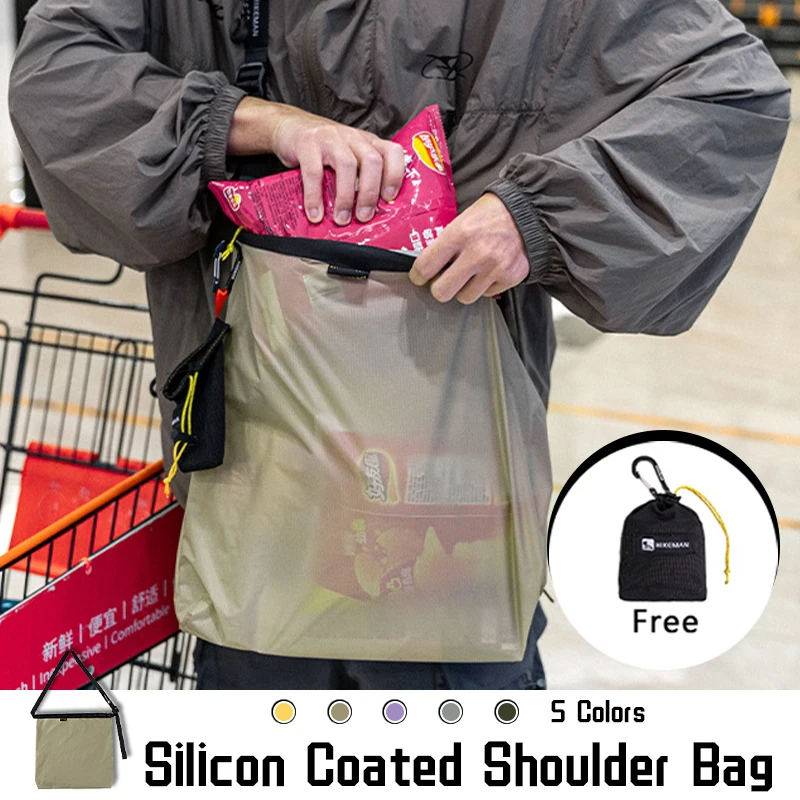 2024 New Silicon Coated Shoulder Bag Ultra-Light New Outdoor Hiking Travel Bag Waterproof Leisure Sling Folding Shopping Bag
2024 New Silicon Coated Shoulder Bag Ultra-Light New Outdoor Hiking Travel Bag Waterproof Leisure Sling Folding Shopping Bag