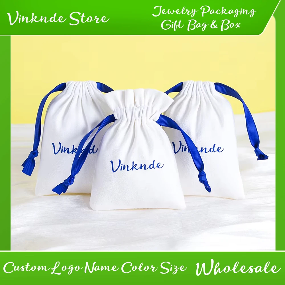 Custom Logo White Suede Jewelry Bags with Drawstrings Hold Small Items Earplugs Lip Balm Handmade Ornaments Chocolates Hair Clip
Custom Logo White Suede Jewelry Bags with Drawstrings Hold Small Items Earplugs Lip Balm Handmade Ornaments Chocolates Hair Clip