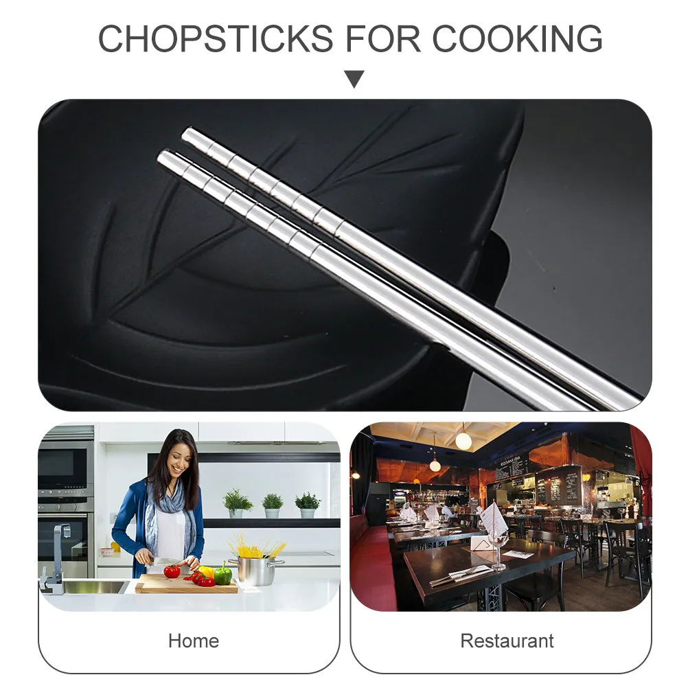 2Pairs 304 Stainless Steel Chopsticks Easy Clean Heat Resistant for Hot Pot Cooking Noodles Kitchen Use
2Pairs 304 Stainless Steel Chopsticks Easy Clean Heat Resistant for Hot Pot Cooking Noodles Kitchen Use