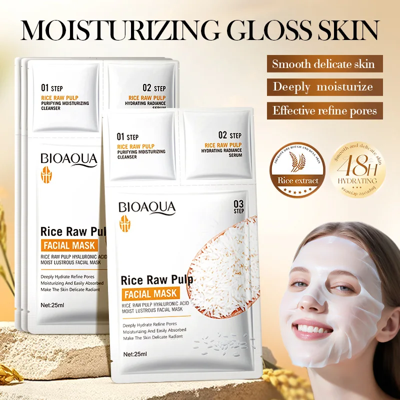 1/5/10/20/30pcs Rice Raw Pulp Collagen Facial Masks Cleanser Serum Moisturizing Firm Hydrating Face Mask Korean Beauty Skin Care
1/5/10/20/30pcs Rice Raw Pulp Collagen Facial Masks Cleanser Serum Moisturizing Firm Hydrating Face Mask Korean Beauty Skin Care