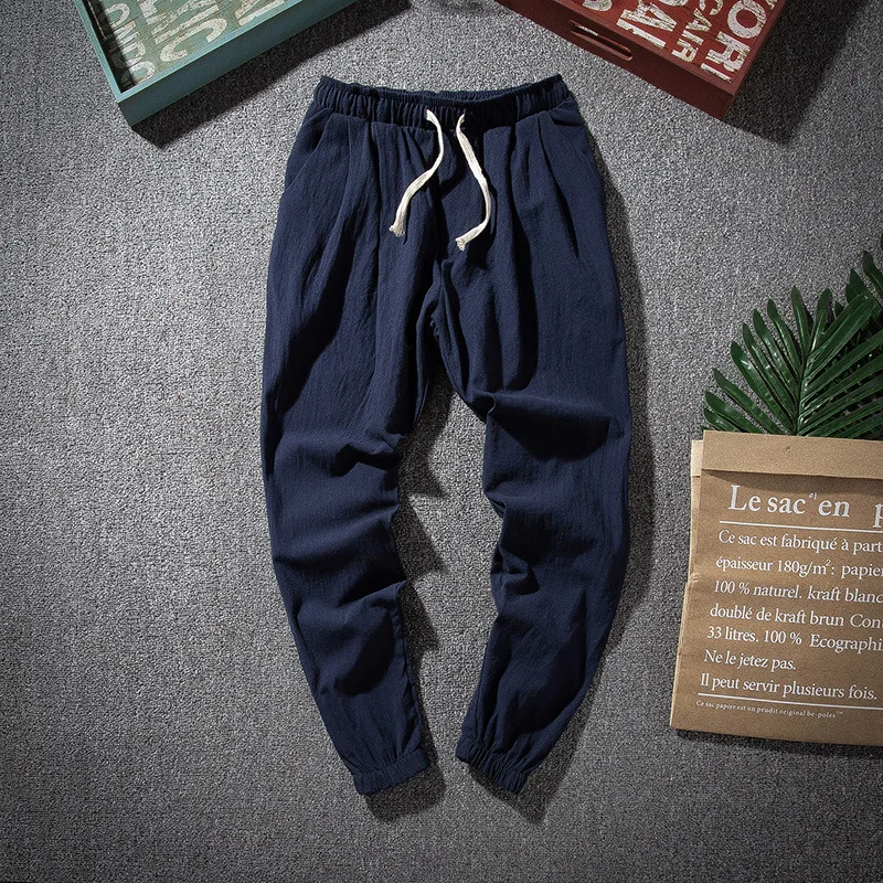 2025 Men's Spring/Summer Linen Solid Color Elastic Waist Street Wear Running Pants New Loose Leg Tights Casual Pants Men's
2025 Men's Spring/Summer Linen Solid Color Elastic Waist Street Wear Running Pants New Loose Leg Tights Casual Pants Men's