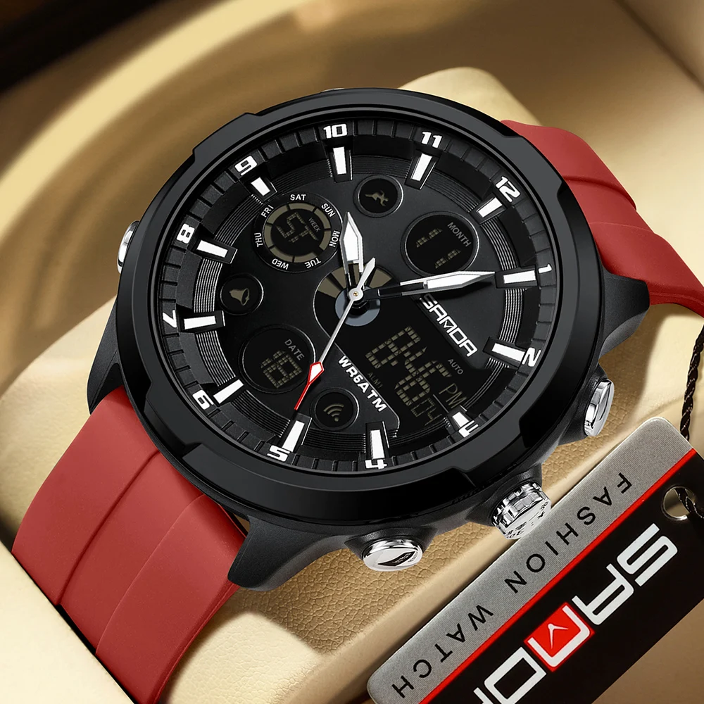 Relogio Masculino SANDA Men Watch Luxury Waterproof Quartz Wristwatch Digital Wrist Luminous Date Sports Silicone Clock Man Watc
Relogio Masculino SANDA Men Watch Luxury Waterproof Quartz Wristwatch Digital Wrist Luminous Date Sports Silicone Clock Man Watc