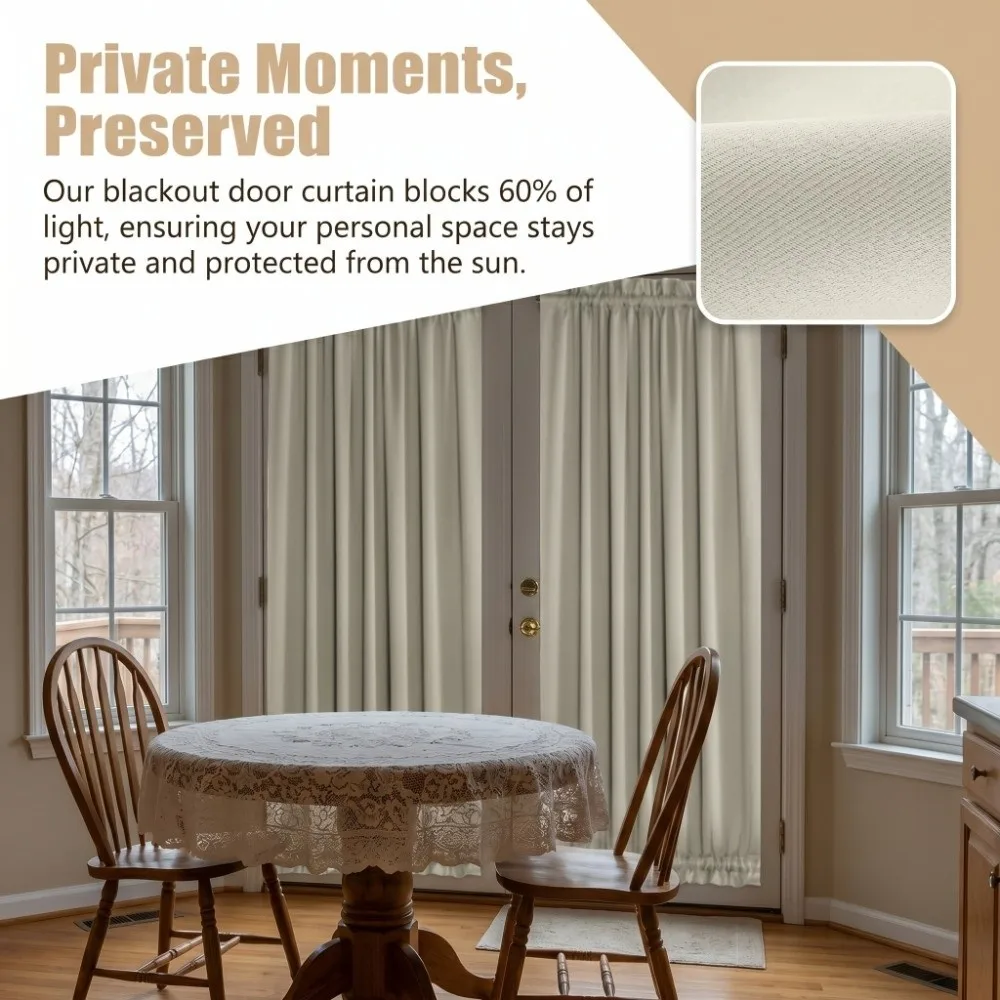 2 PCS White Curtain Tie back Thermal Insulated Blackout Curtain Rod Pocket Widely Applicable Thermal Drapery for Privacy
2 PCS White Curtain Tie back Thermal Insulated Blackout Curtain Rod Pocket Widely Applicable Thermal Drapery for Privacy