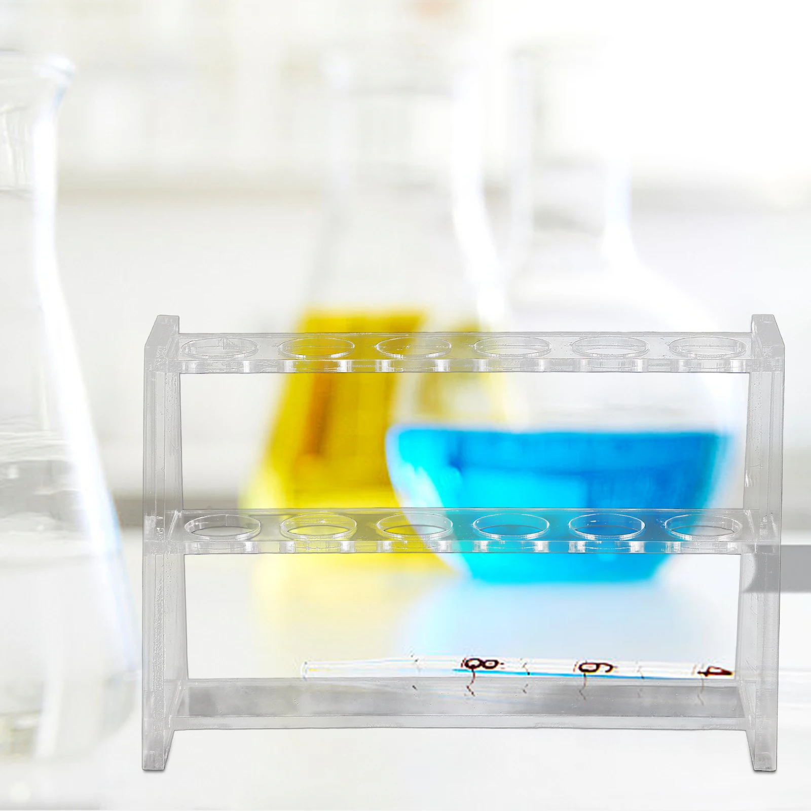 Transparent Double Test Tube Rack 10ml Tubes 1 Sampling Tubes Rack 6 Holes Lab Sampling Vials Holder Storage ganizer
Transparent Double Test Tube Rack 10ml Tubes 1 Sampling Tubes Rack 6 Holes Lab Sampling Vials Holder Storage ganizer