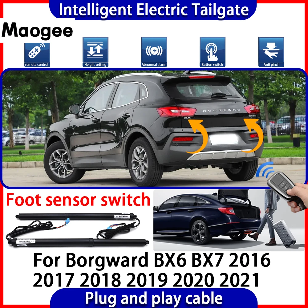 Автоматический электропривод багажника для Borgward BX6 BX7 2016-2021: комплект для интеллектуального подъема крышки багажника
Автоматический электропривод багажника для Borgward BX6 BX7 2016-2021: комплект для интеллектуального подъема крышки багажника