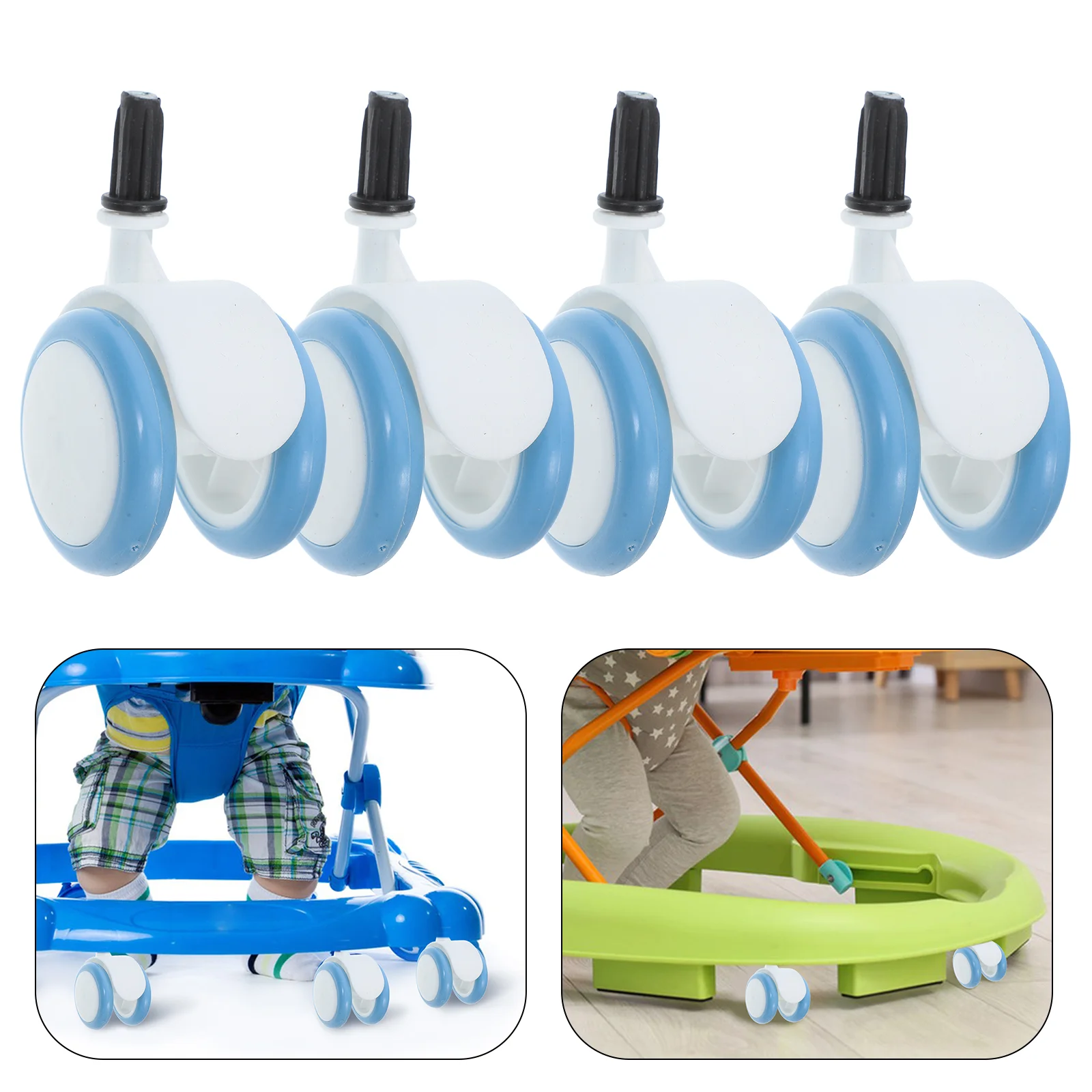 4 Pcs Walking Aid Replacement Wheels Caster Baby Stroller Casters for Wire Shelving
4 Pcs Walking Aid Replacement Wheels Caster Baby Stroller Casters for Wire Shelving