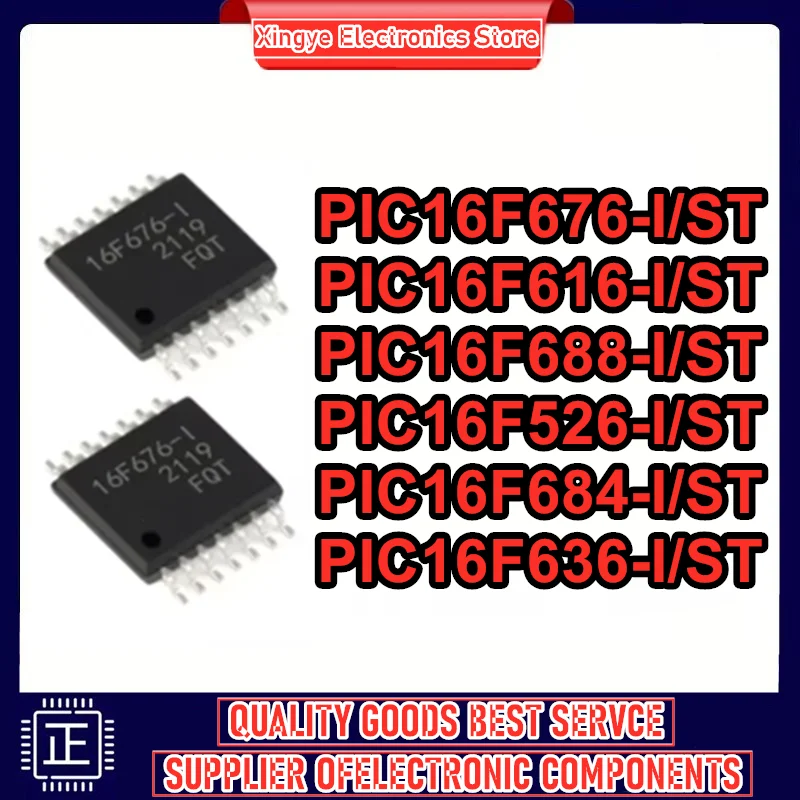 PIC16F505-I/ST PIC16F526 PIC16F616 PIC16F636 PIC16F684 PIC16F688-I/ST PIC16F Микросхема TSSOP-14
PIC16F505-I/ST PIC16F526 PIC16F616 PIC16F636 PIC16F684 PIC16F688-I/ST PIC16F Микросхема TSSOP-14