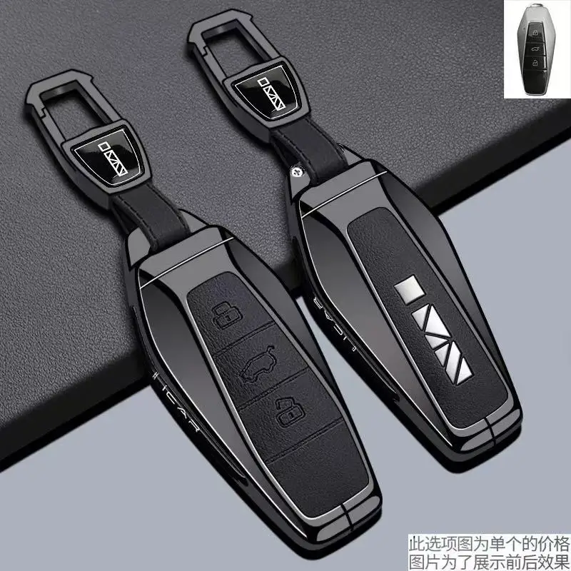 Zinc Alloy Key Fob Cover for CHERY ICAR 03/GT/Comfort/EQ7 2025, Heavy Duty Metal Protective Case Shell with Keychain Keybag
Zinc Alloy Key Fob Cover for CHERY ICAR 03/GT/Comfort/EQ7 2025, Heavy Duty Metal Protective Case Shell with Keychain Keybag