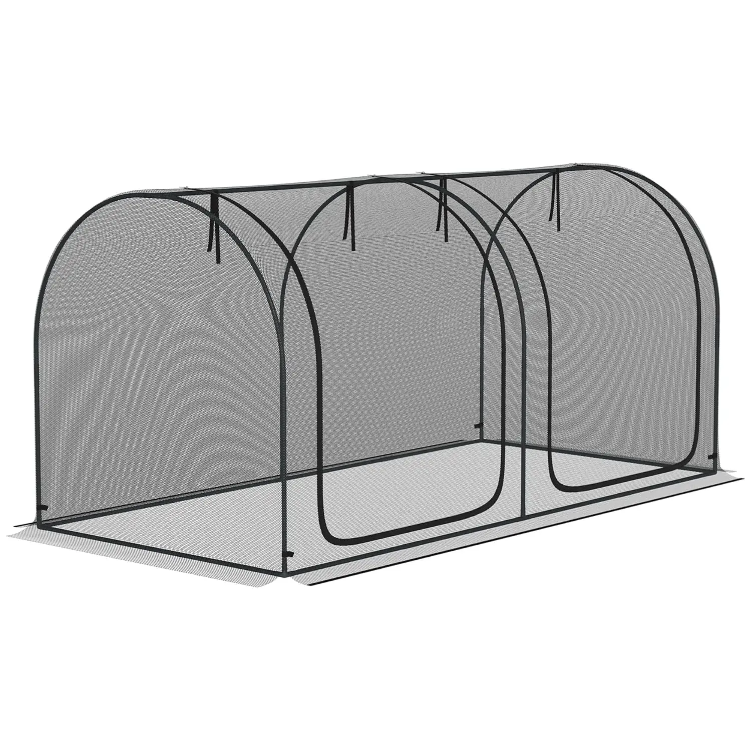 8' x 4' Crop Cage, Plant Protection Tent with Two Zippered Doors, Steel Frame, Storage Bag and 4 Ground Stakes, , Customized
8' x 4' Crop Cage, Plant Protection Tent with Two Zippered Doors, Steel Frame, Storage Bag and 4 Ground Stakes, , Customized