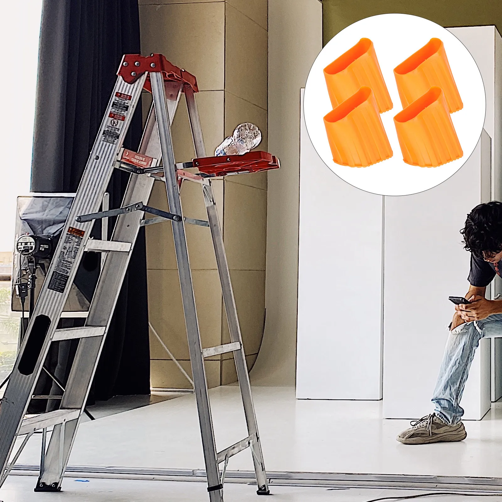 4Pcs Plastic Ladder Foot Covers Thickened Antiskid Replacement Pads Ladder Feet Caps Floor Protection Accessories
4Pcs Plastic Ladder Foot Covers Thickened Antiskid Replacement Pads Ladder Feet Caps Floor Protection Accessories