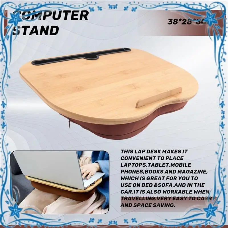 Lap Desk With Pillow Cushion,Laptop Stand Parts With Slot For Tablet,Computer Bed Table For Travel,Support Up To 14Inch Laptop
Lap Desk With Pillow Cushion,Laptop Stand Parts With Slot For Tablet,Computer Bed Table For Travel,Support Up To 14Inch Laptop