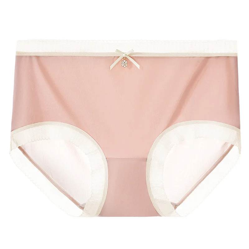 Camellia Antibacterial Seamless Ice Silk Underwear Thin Skin-Friendly Breathable Mid Waist Simple Women's Briefs
Camellia Antibacterial Seamless Ice Silk Underwear Thin Skin-Friendly Breathable Mid Waist Simple Women's Briefs