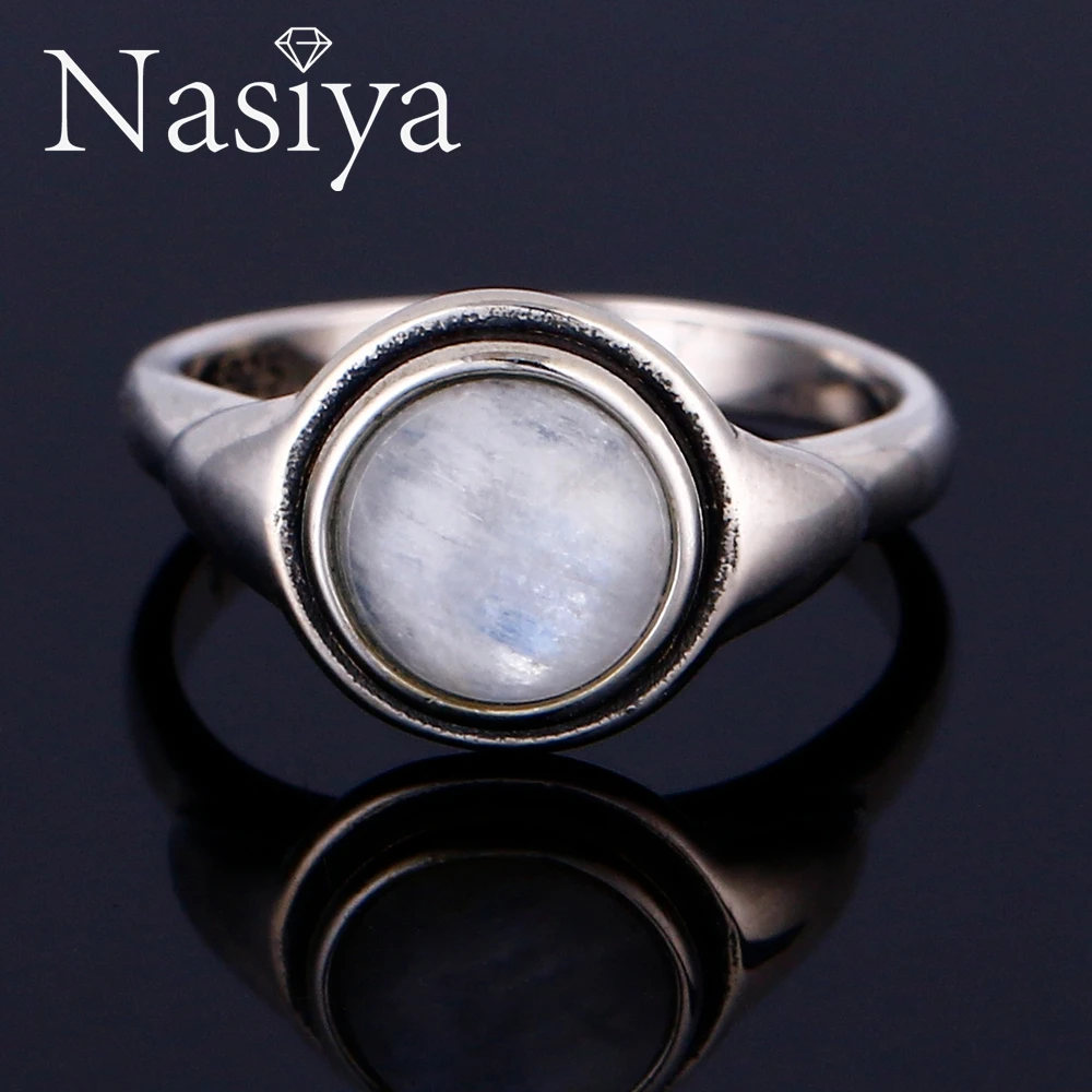 Nasiya Luxury Vintage Moonstone Rings Silver Color Jewelry Gemstones Rings For Women Anniversary Wholesale Dropshipping 
Nasiya Luxury Vintage Moonstone Rings Silver Color Jewelry Gemstones Rings For Women Anniversary Wholesale Dropshipping