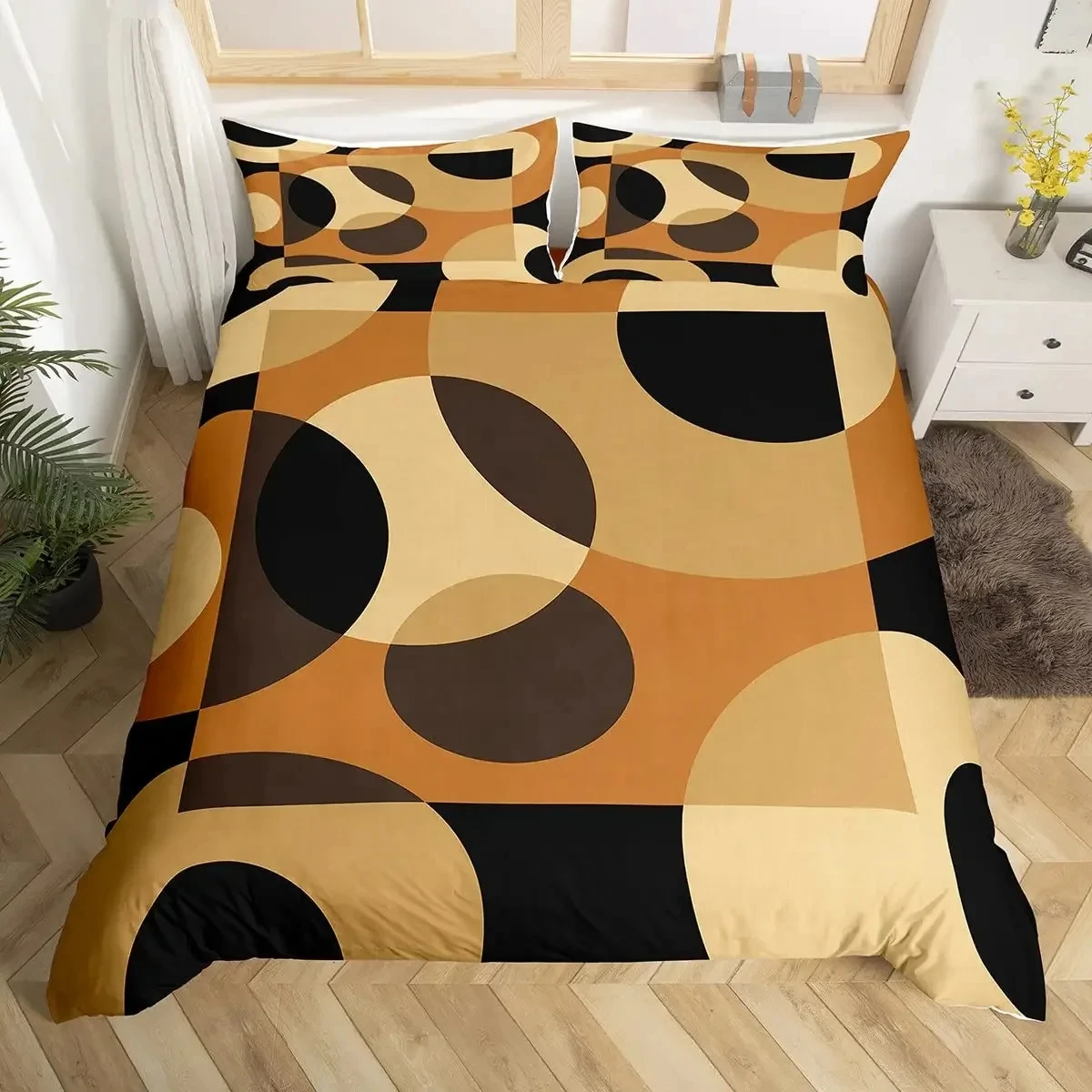 Circle Duvet Cover Geometry Bedding Set Abstract Swirls Stripe Line Art Comforter Cover Retro Patchwork Geometric Bed Set
Circle Duvet Cover Geometry Bedding Set Abstract Swirls Stripe Line Art Comforter Cover Retro Patchwork Geometric Bed Set