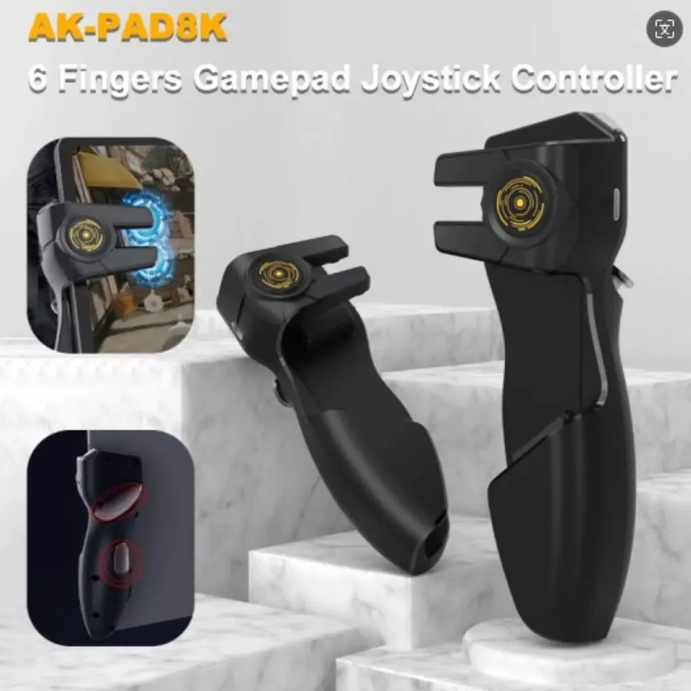AKPAD-8K Game Joystick Auxiliary Quick Response Game Handle Non-slip High Sensitivity Controller for IOS/Android Tablet Gaming
AKPAD-8K Game Joystick Auxiliary Quick Response Game Handle Non-slip High Sensitivity Controller for IOS/Android Tablet Gaming