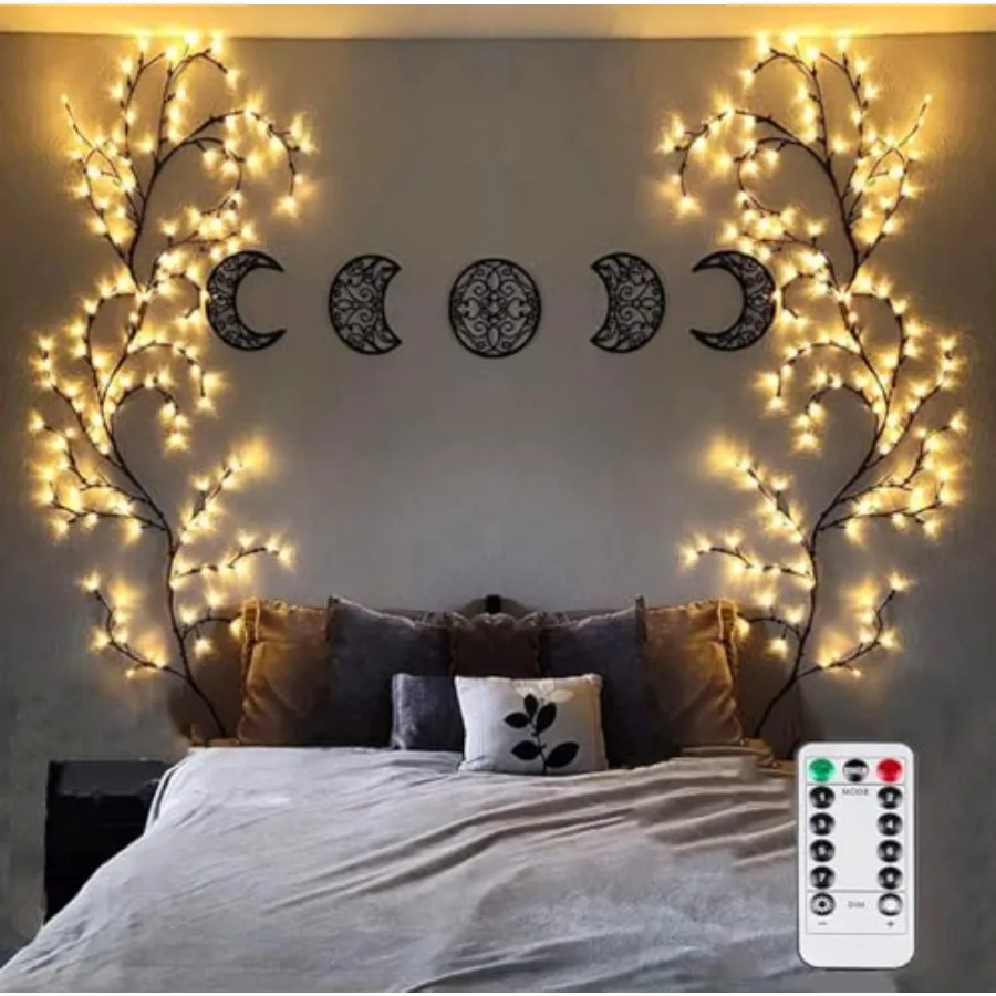 Enchanted Willow Vine Lights with Remote, Christmas Decorations DIY Vines for Room Decor, 142 LEDs Artificial Plants Tree Branc
Enchanted Willow Vine Lights with Remote, Christmas Decorations DIY Vines for Room Decor, 142 LEDs Artificial Plants Tree Branc