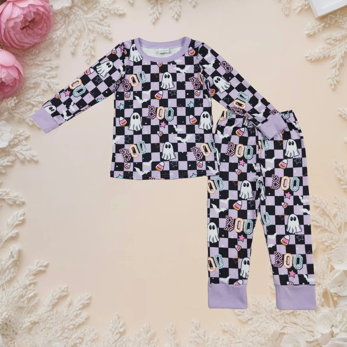 Hot Sale Halloween Pajamas Set Toddler Girl Clothes Cute Ghost Candy Print Long Sleeve Outfit Baby Girl Kids Autumn Sleepwear
Hot Sale Halloween Pajamas Set Toddler Girl Clothes Cute Ghost Candy Print Long Sleeve Outfit Baby Girl Kids Autumn Sleepwear
