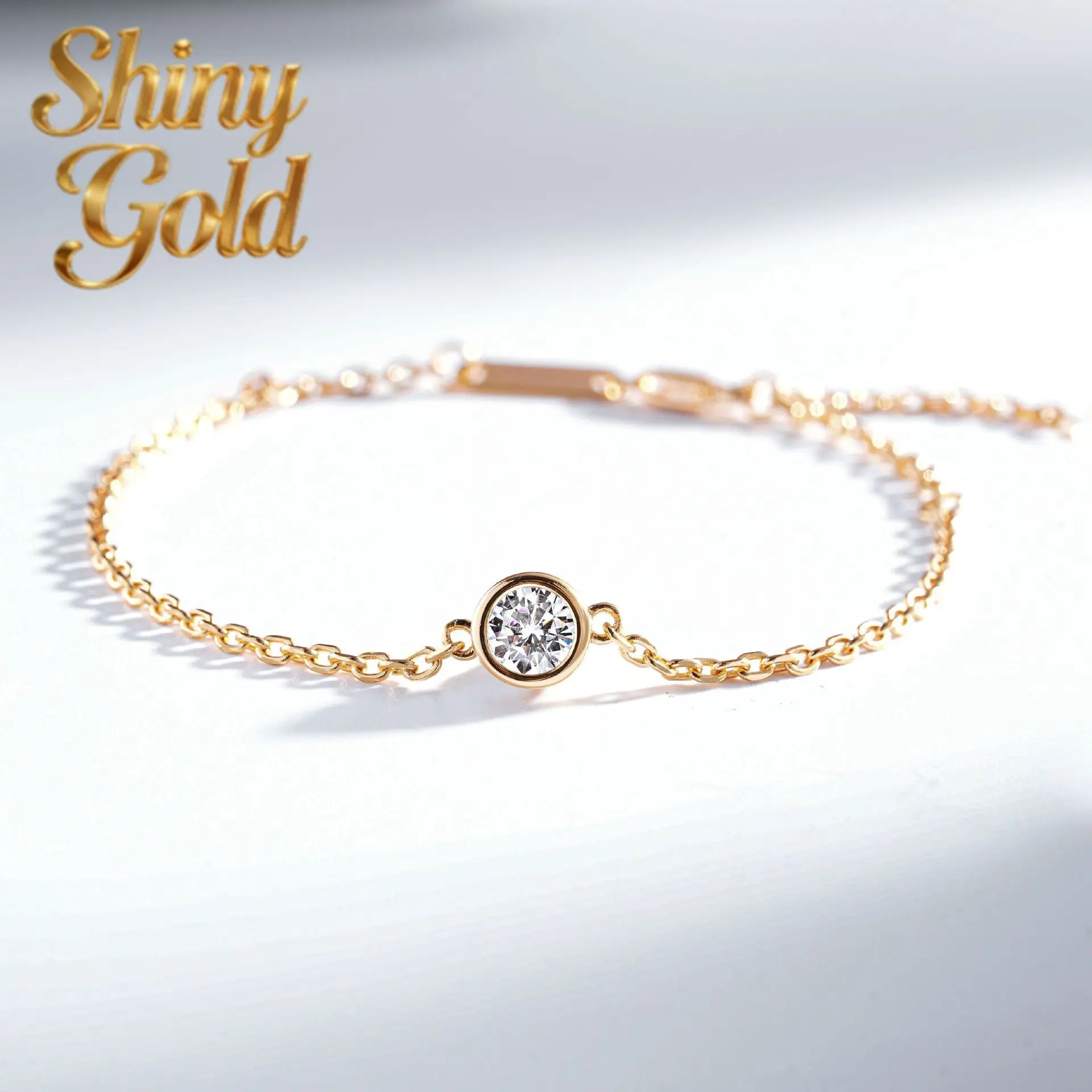 ShinyGold Luxury 100% Real 18k Gold Women's Bubble Diamond Bracelet Rose Gold Bracelet
ShinyGold Luxury 100% Real 18k Gold Women's Bubble Diamond Bracelet Rose Gold Bracelet
