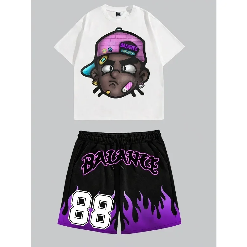 2025 модная мужская повседневная спортивная одежда с 3D принтом, комплект шорт с круглым вырезом и короткими рукавами, повседневный уличный тренд, полиэфирное волокно
2025 модная мужская повседневная спортивная одежда с 3D принтом, комплект шорт с круглым вырезом и короткими рукавами, повседневный уличный тренд, полиэфирное волокно