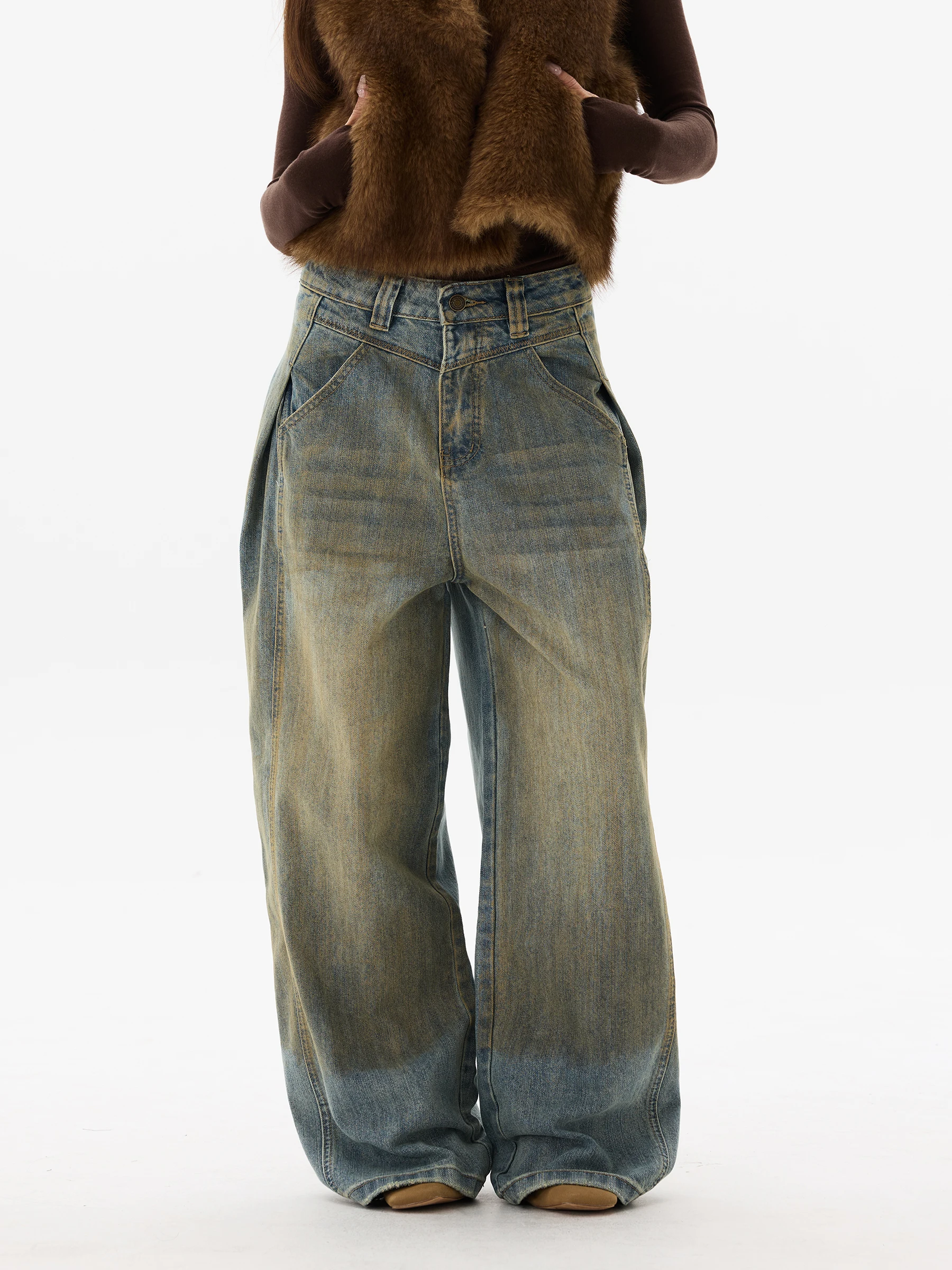 Retro American Design Dirty Jeans Men's Women's Couple High-End Feeling Jeans Worn-In Look Comfortable Breathable All Seasons
Retro American Design Dirty Jeans Men's Women's Couple High-End Feeling Jeans Worn-In Look Comfortable Breathable All Seasons