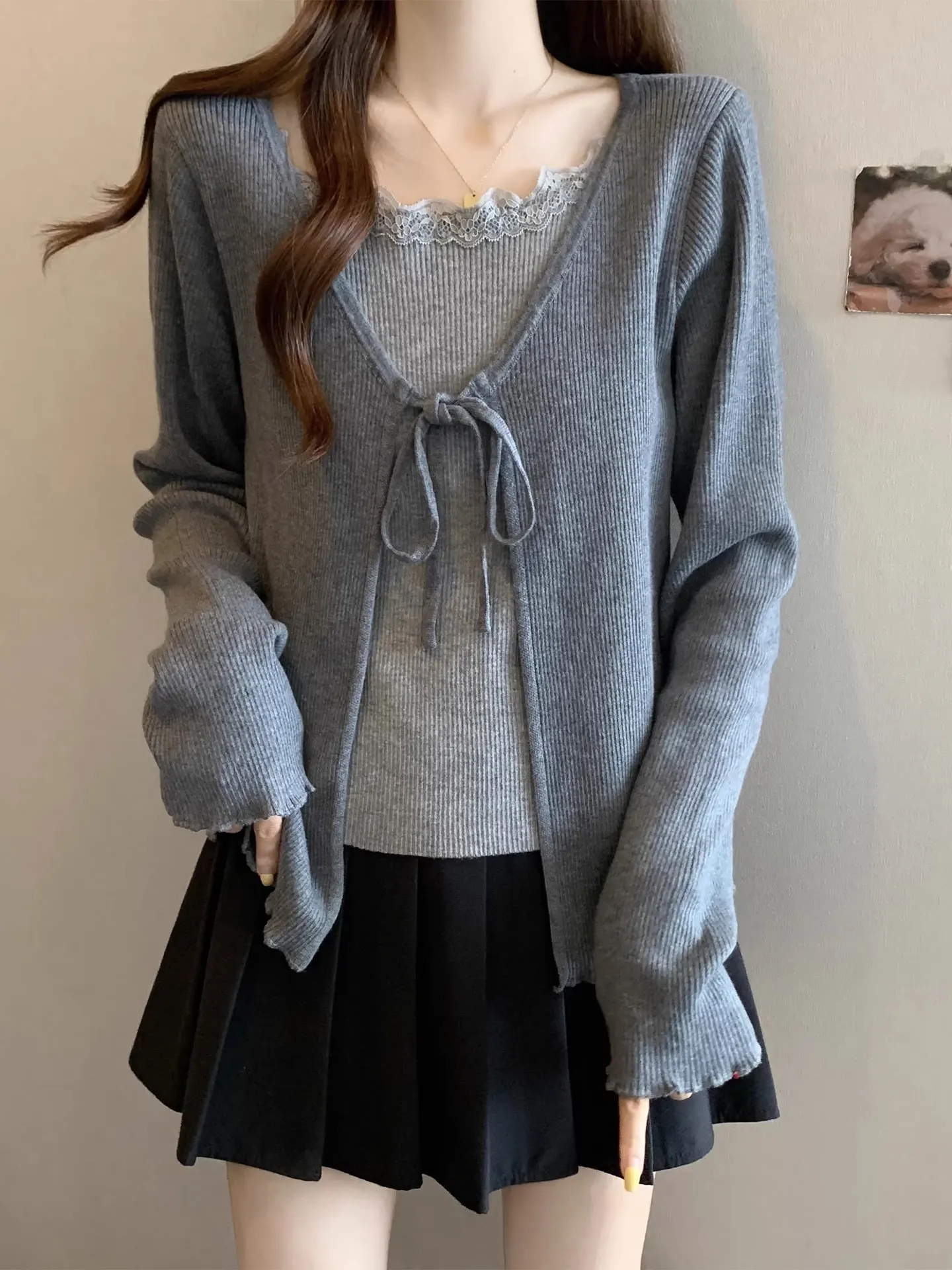 Lace Trim Knitted Long Sve T-irt Women's Loose Fit Spring 2026 plus Size Ele Top Commute Sle Soft Comfortable Fabric
Lace Trim Knitted Long Sve T-irt Women's Loose Fit Spring 2026 plus Size Ele Top Commute Sle Soft Comfortable Fabric
