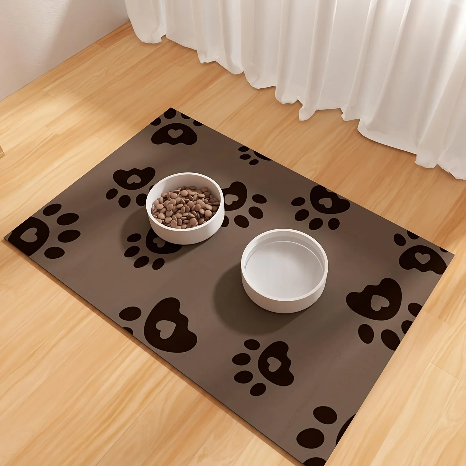 Geometric Fishbone Paw Print Dog Feeding Mat - Durable Polyester Pet Food And Water Bowl Mat for Small to Medium Dogs
Geometric Fishbone Paw Print Dog Feeding Mat - Durable Polyester Pet Food And Water Bowl Mat for Small to Medium Dogs