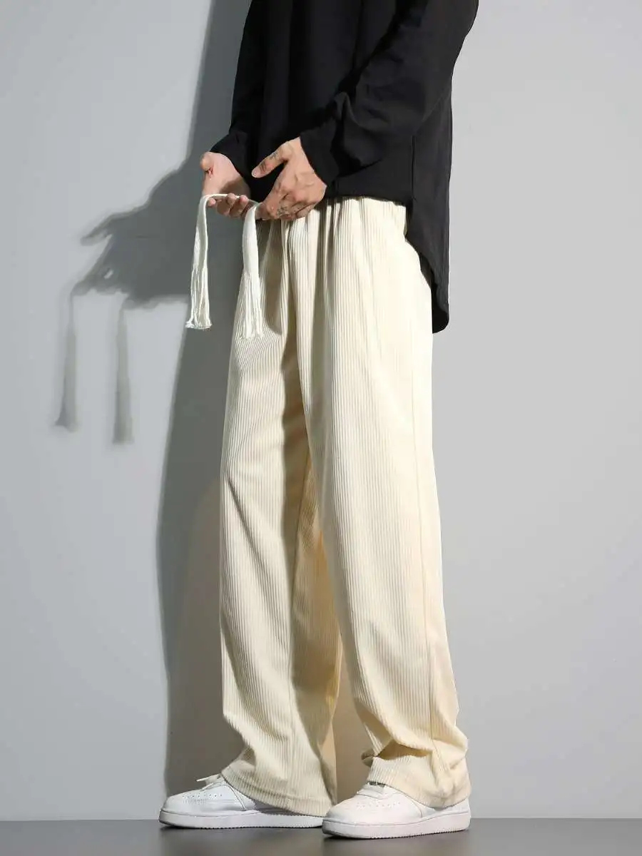 Мужские свободные прямые вельветовые широкие повседневные брюки, сезонные удобные спортивные штаны на весну и осень, брюки длиной до пола
Мужские свободные прямые вельветовые широкие повседневные брюки, сезонные удобные спортивные штаны на весну и осень, брюки длиной до пола