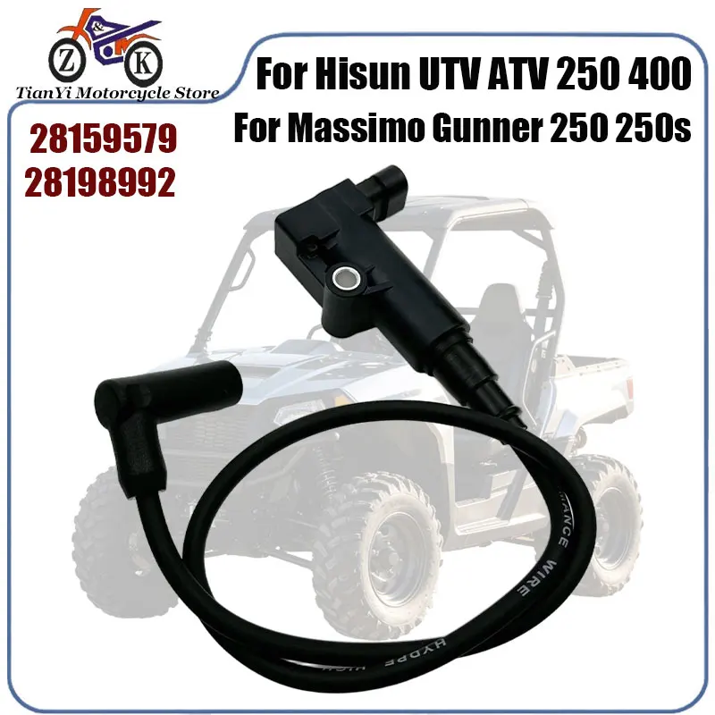 1PCS Ignition Coil For Hisun UTV 250 400 450 Massimo Axis Bennche Cowboy Spire UTV ATV Part Replacement 28159579 28198992
1PCS Ignition Coil For Hisun UTV 250 400 450 Massimo Axis Bennche Cowboy Spire UTV ATV Part Replacement 28159579 28198992