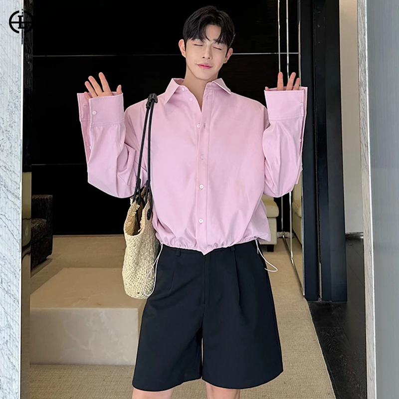 LUZHEN Adjustable Drawstring Design Long Sleeved Shirts 2024 Men's Fashion Elegant Handsome Korean Blouses Tops Original LZ3940
LUZHEN Adjustable Drawstring Design Long Sleeved Shirts 2024 Men's Fashion Elegant Handsome Korean Blouses Tops Original LZ3940
