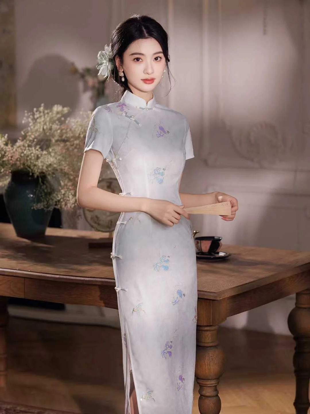 Young Sle ort Sve Dr Retro Ele Girl New Chinese Sle Daily Wear Floral Print Midi Dr Breathable
Young Sle ort Sve Dr Retro Ele Girl New Chinese Sle Daily Wear Floral Print Midi Dr Breathable