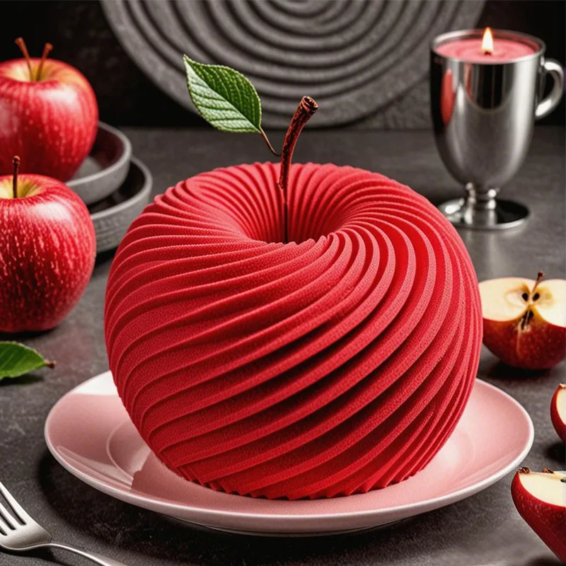 Spiral Apple Mousse Cake Silicone Mold French Pastry Chocolate Christmas Qixi Festival Mold
Spiral Apple Mousse Cake Silicone Mold French Pastry Chocolate Christmas Qixi Festival Mold