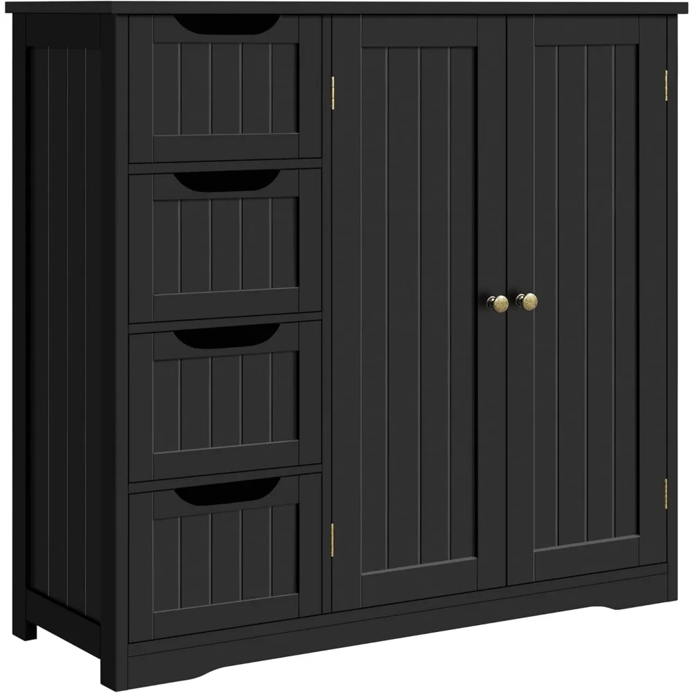 wooden bathroom floor cabinet, side storage organizer cabinet with 4 drawers & double doors, freestanding entryway storage unit
wooden bathroom floor cabinet, side storage organizer cabinet with 4 drawers & double doors, freestanding entryway storage unit