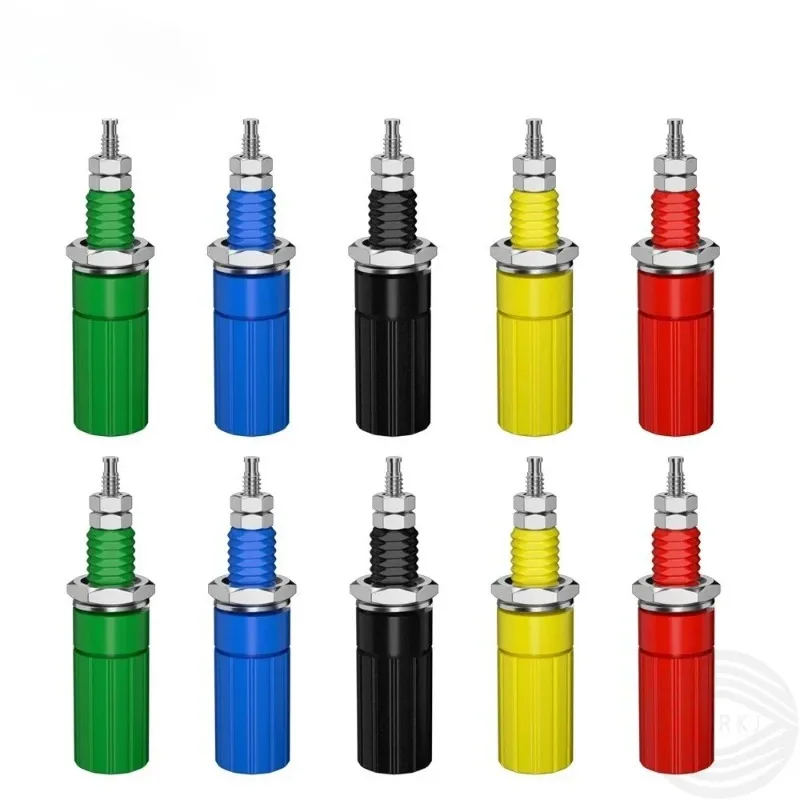 Lyr JZDZ 10pcs 4mm Banana Socket Binding Post Nut Banana Plug Jack Electrical Connector Terminal DIY Parts
Lyr JZDZ 10pcs 4mm Banana Socket Binding Post Nut Banana Plug Jack Electrical Connector Terminal DIY Parts