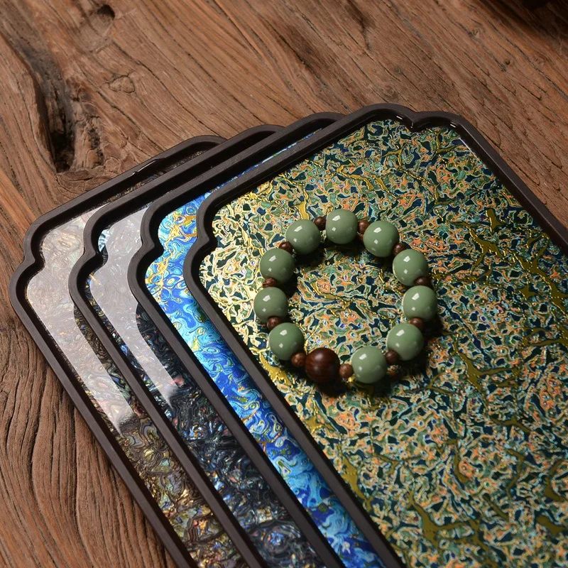 Natural Lacquer Electric Wood Mother of Pearl Rectangle Tea Tray Chinese Tea Set Accessories Bamboo Coaster Heat Insulation Mat
Natural Lacquer Electric Wood Mother of Pearl Rectangle Tea Tray Chinese Tea Set Accessories Bamboo Coaster Heat Insulation Mat